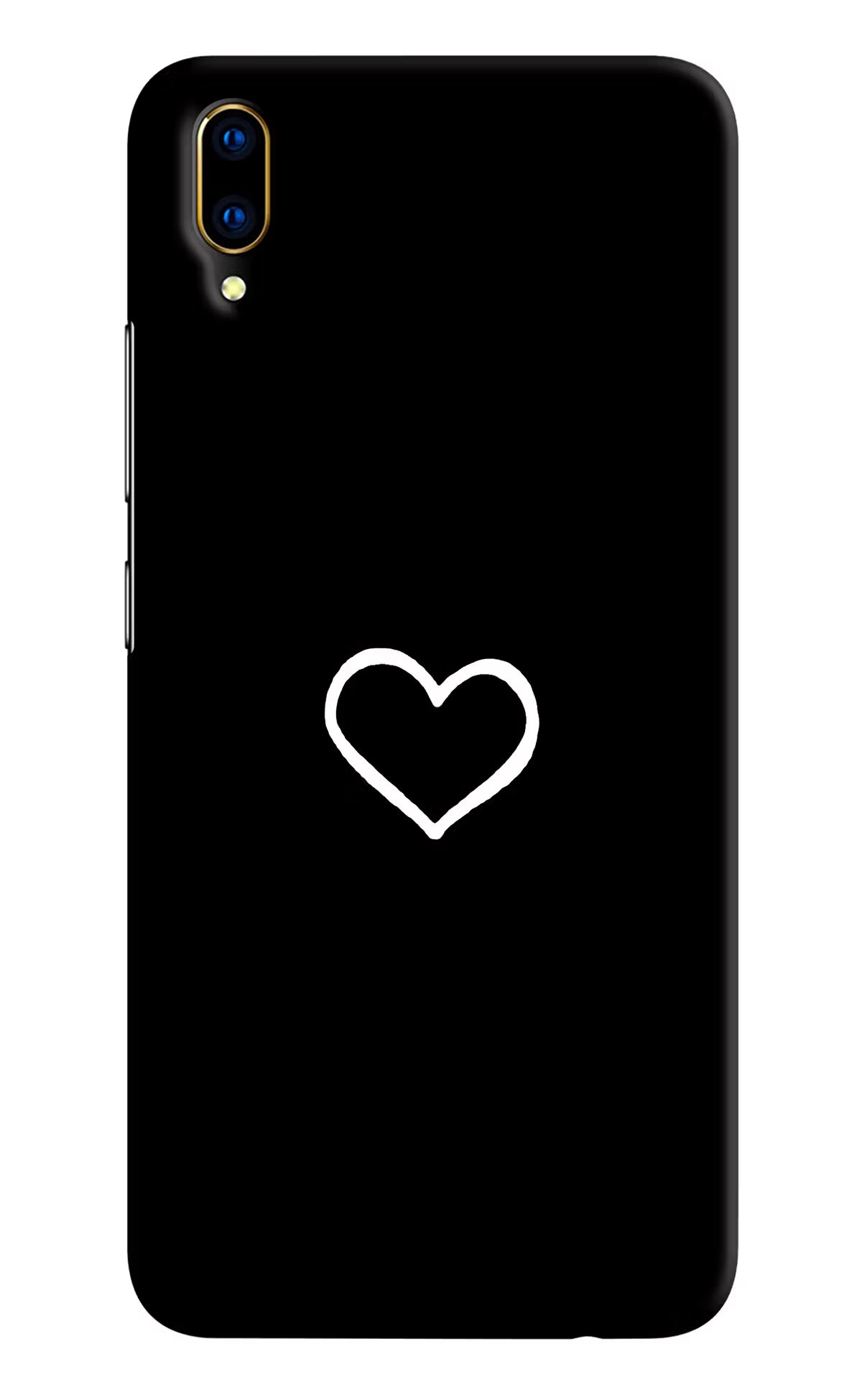 Heart Vivo V11 Pro Hard Case Back Cover by Casekaro