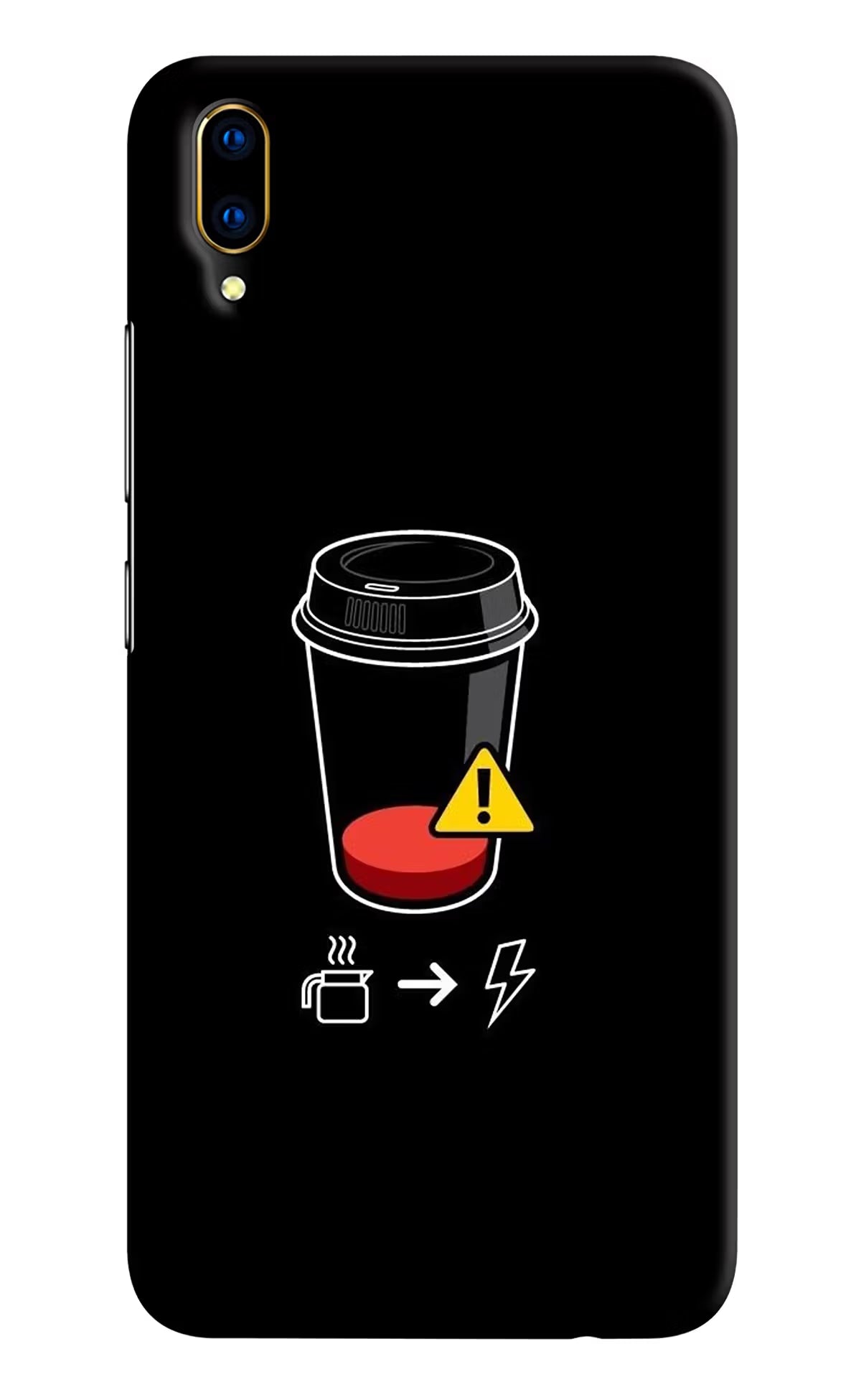 Coffee Vivo V11 Pro Hard Case Back Cover by Casekaro