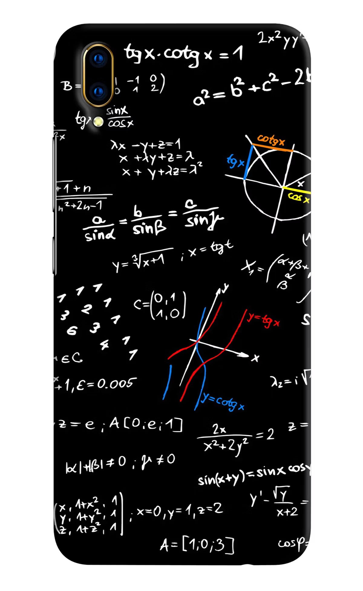 Mathematics Formula Vivo V11 Pro Hard Case Back Cover by Casekaro