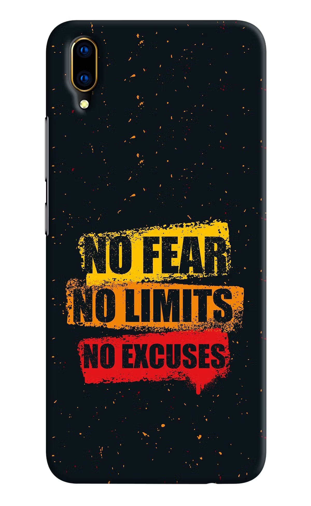 No Fear No Limits No Excuse Vivo V11 Pro Hard Case Back Cover by Casekaro