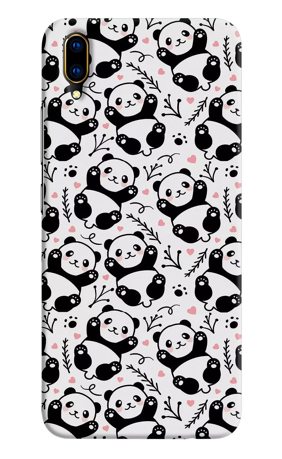 Cute Panda Vivo V11 Pro Hard Case Back Cover by Casekaro