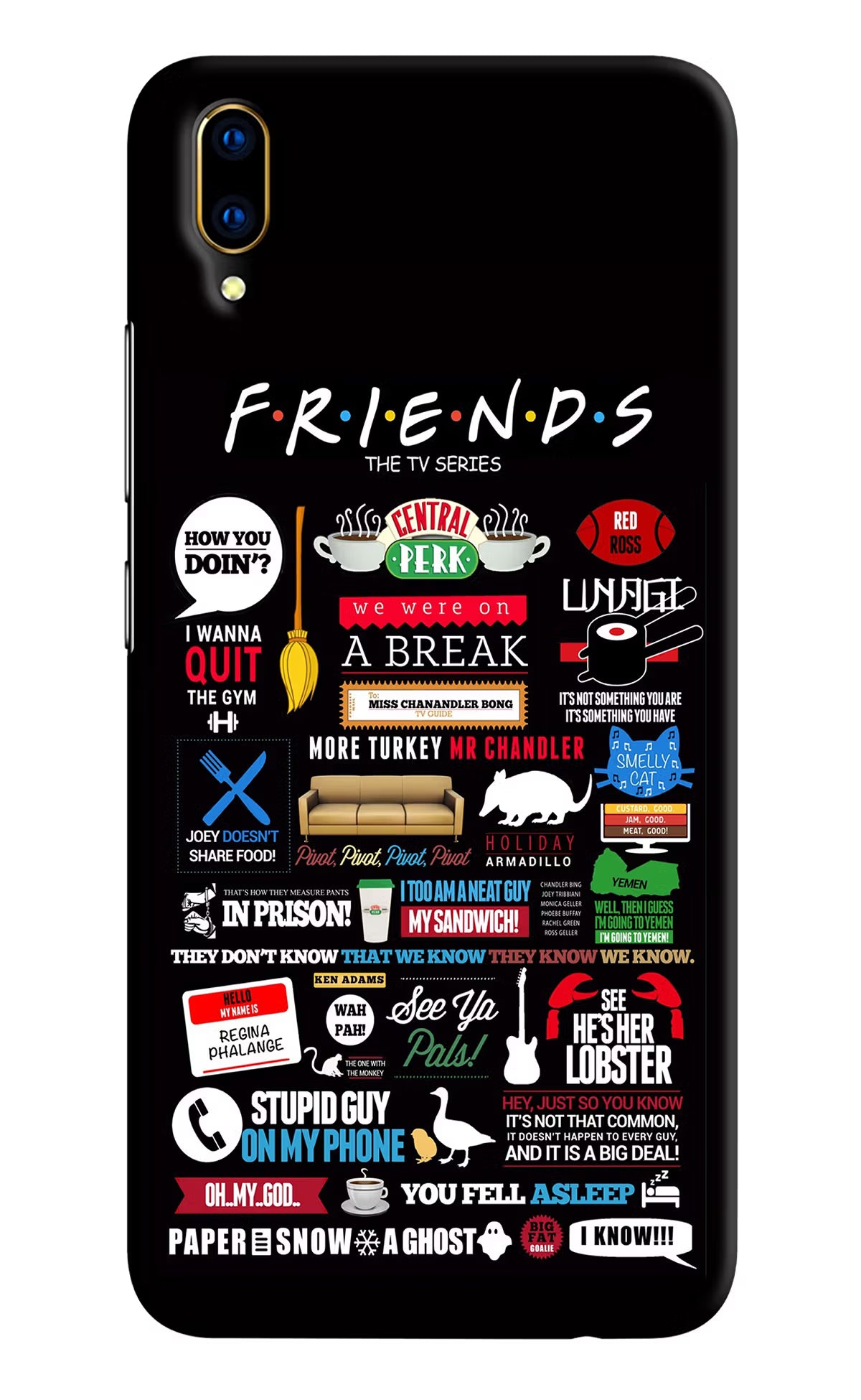 FRIENDS Vivo V11 Pro Hard Case Back Cover by Casekaro