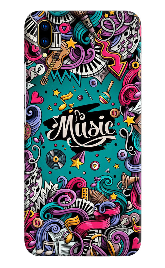 Music Graffiti Vivo V11 Pro Hard Case Back Cover by Casekaro