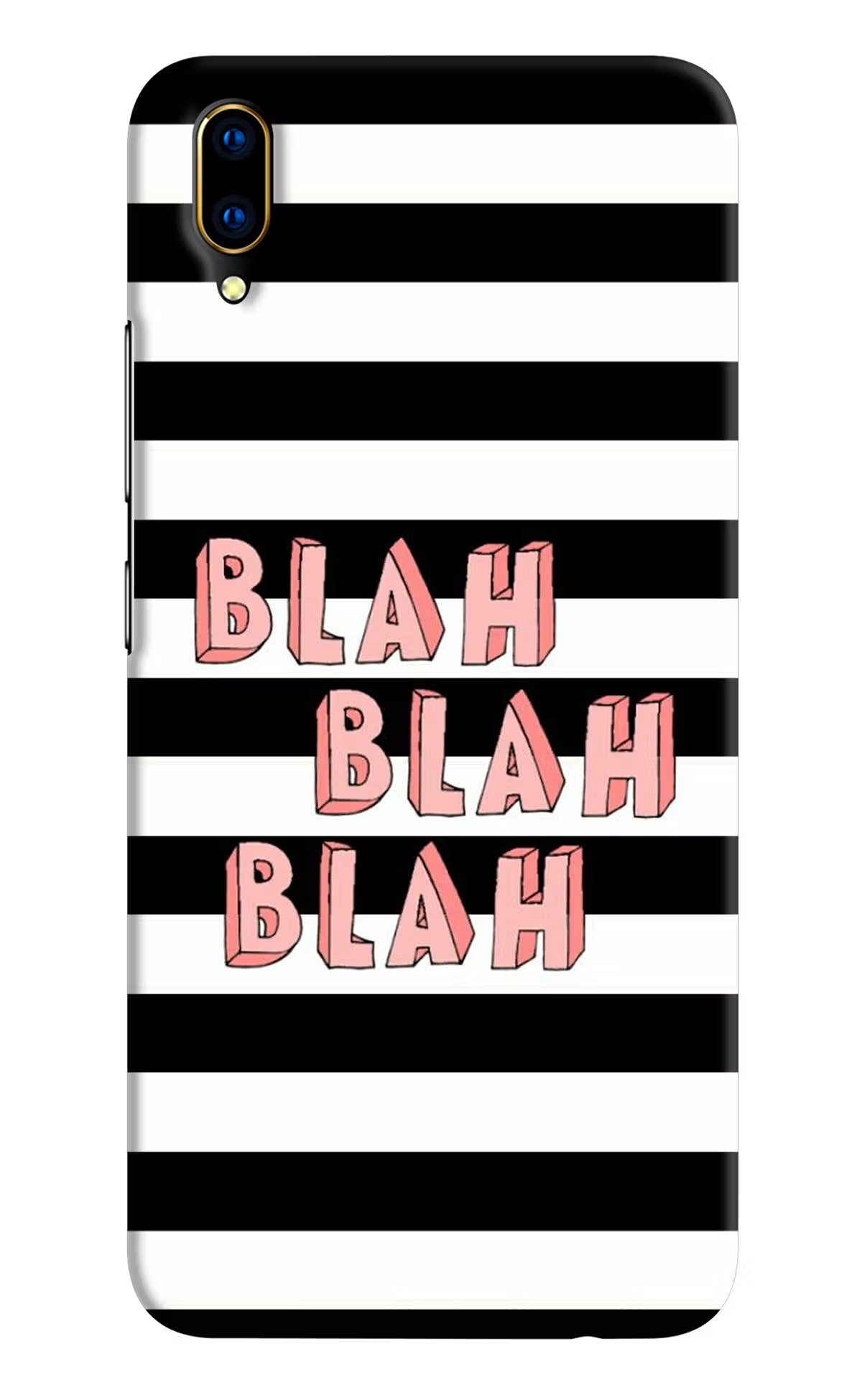 Blah Blah Blah Vivo V11 Pro Hard Case Back Cover by Casekaro