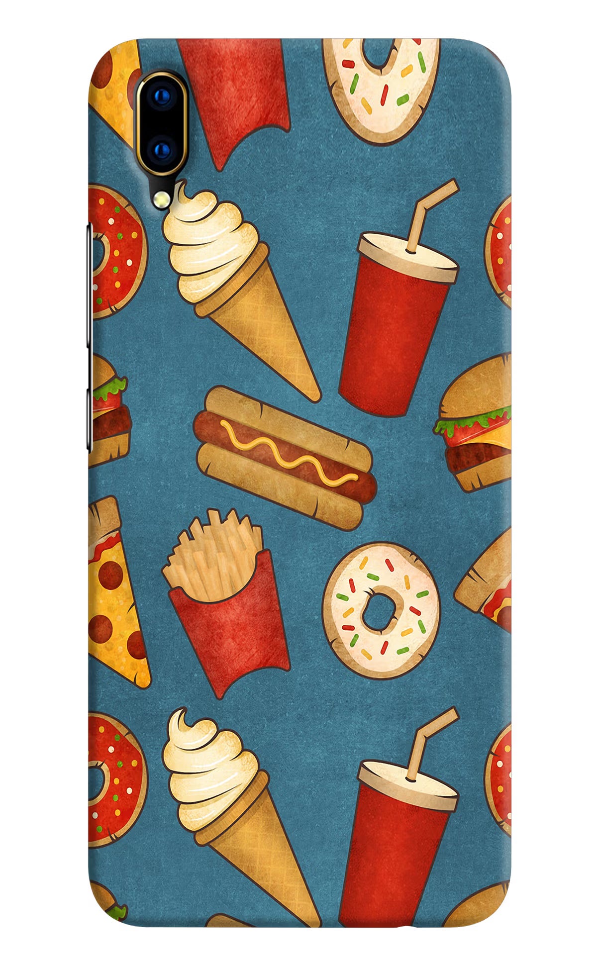 Foodie Vivo V11 Pro Hard Case Back Cover by Casekaro