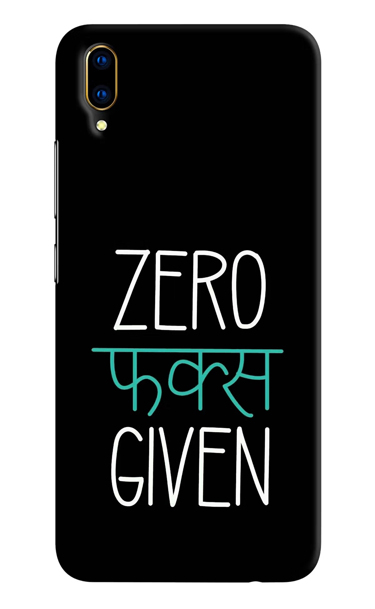 Zero Fucks Given Vivo V11 Pro Hard Case Back Cover by Casekaro