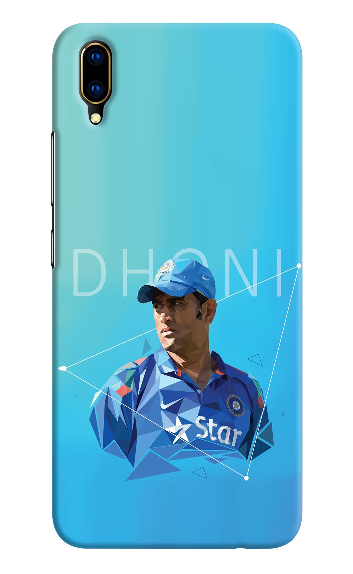 Dhoni Artwork Vivo V11 Pro Hard Case Back Cover by Casekaro