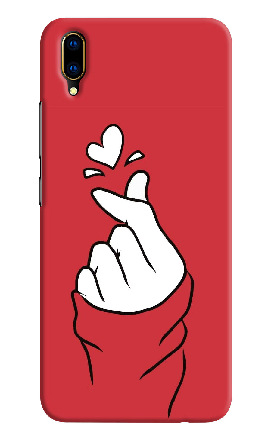 Korean Love Sign Vivo V11 Pro Back Cover, Hard case