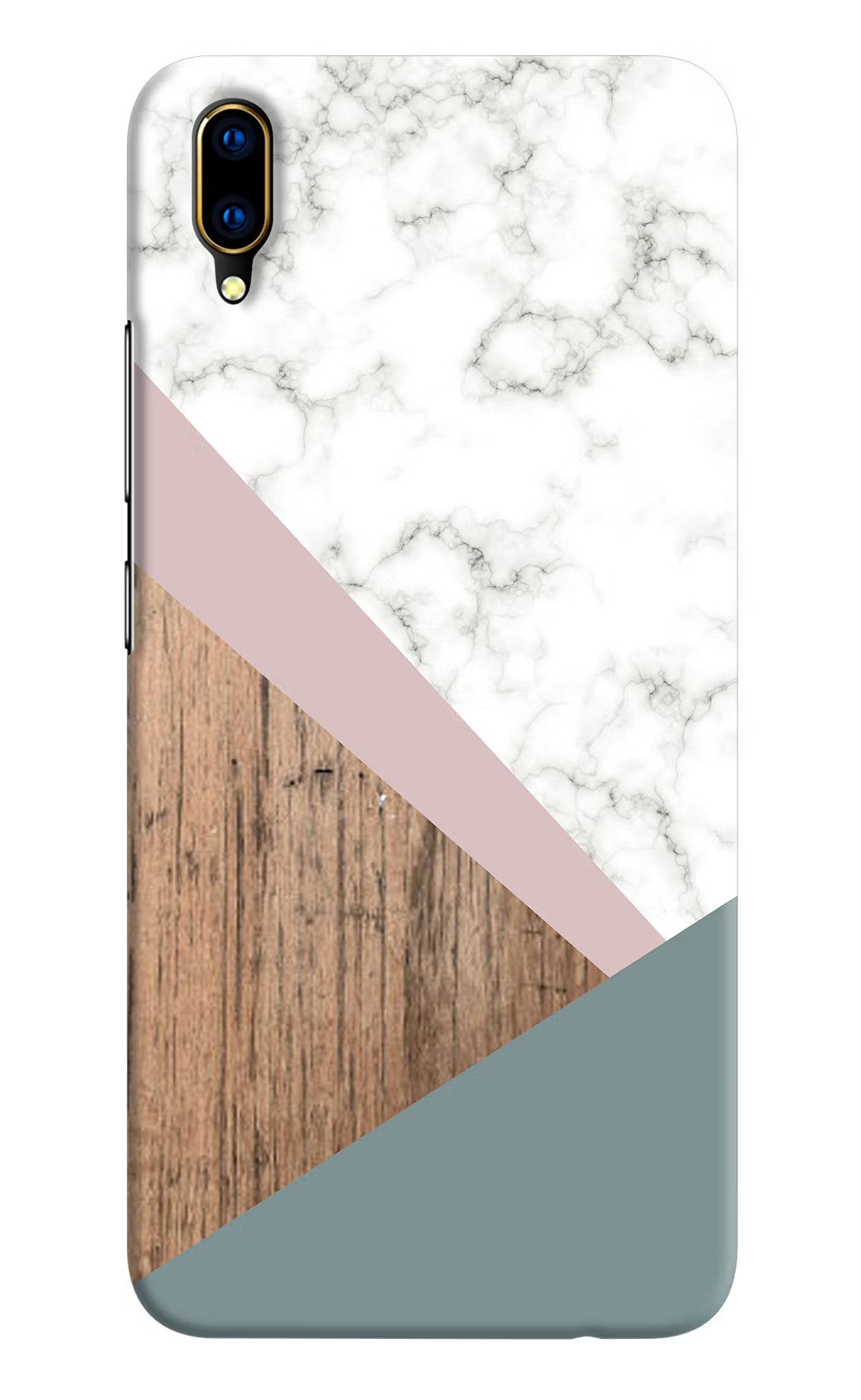 Marble wood Abstract Vivo V11 Pro Hard Case Back Cover by Casekaro