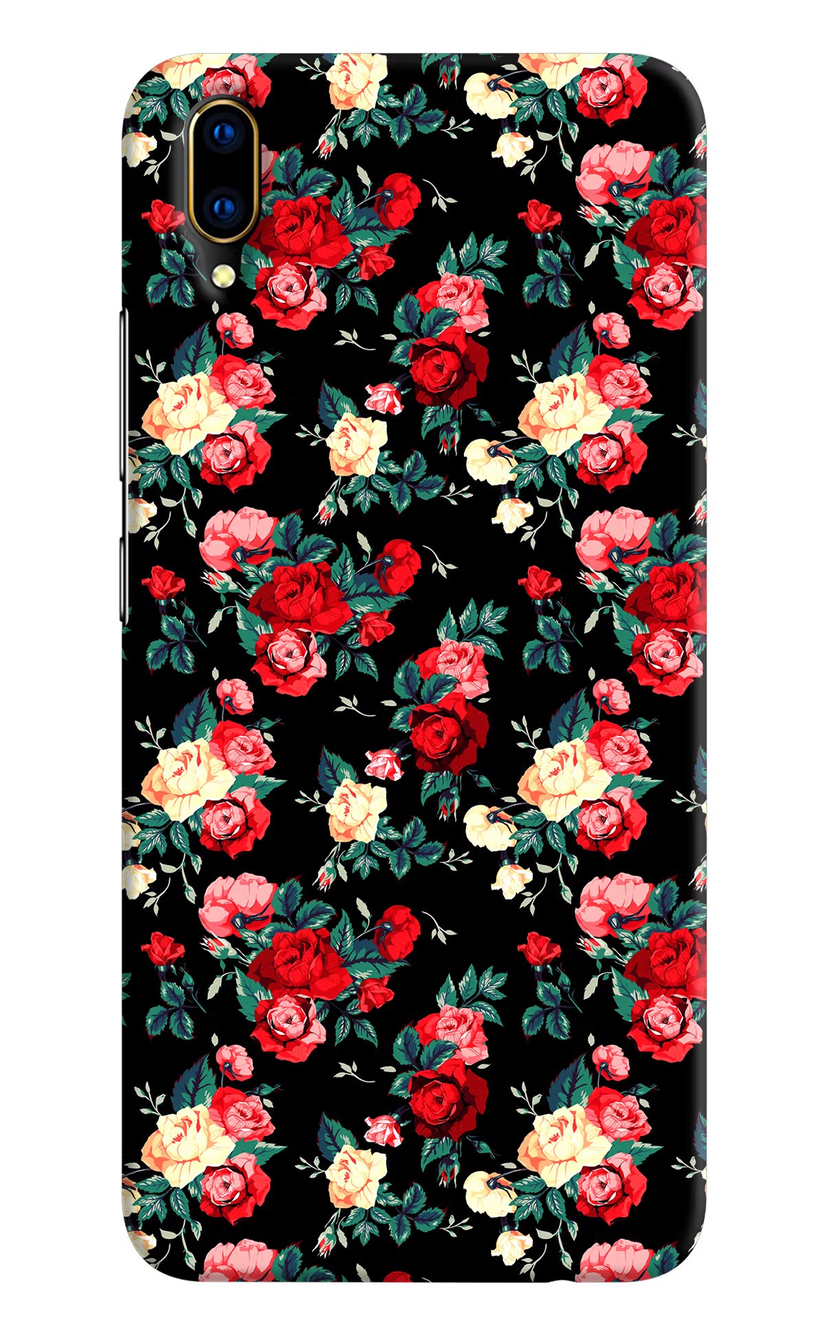 Rose Pattern Vivo V11 Pro Hard Case Back Cover by Casekaro