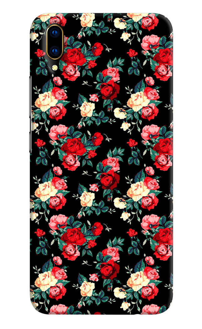 Rose Pattern Vivo V11 Pro Hard Case Back Cover by Casekaro