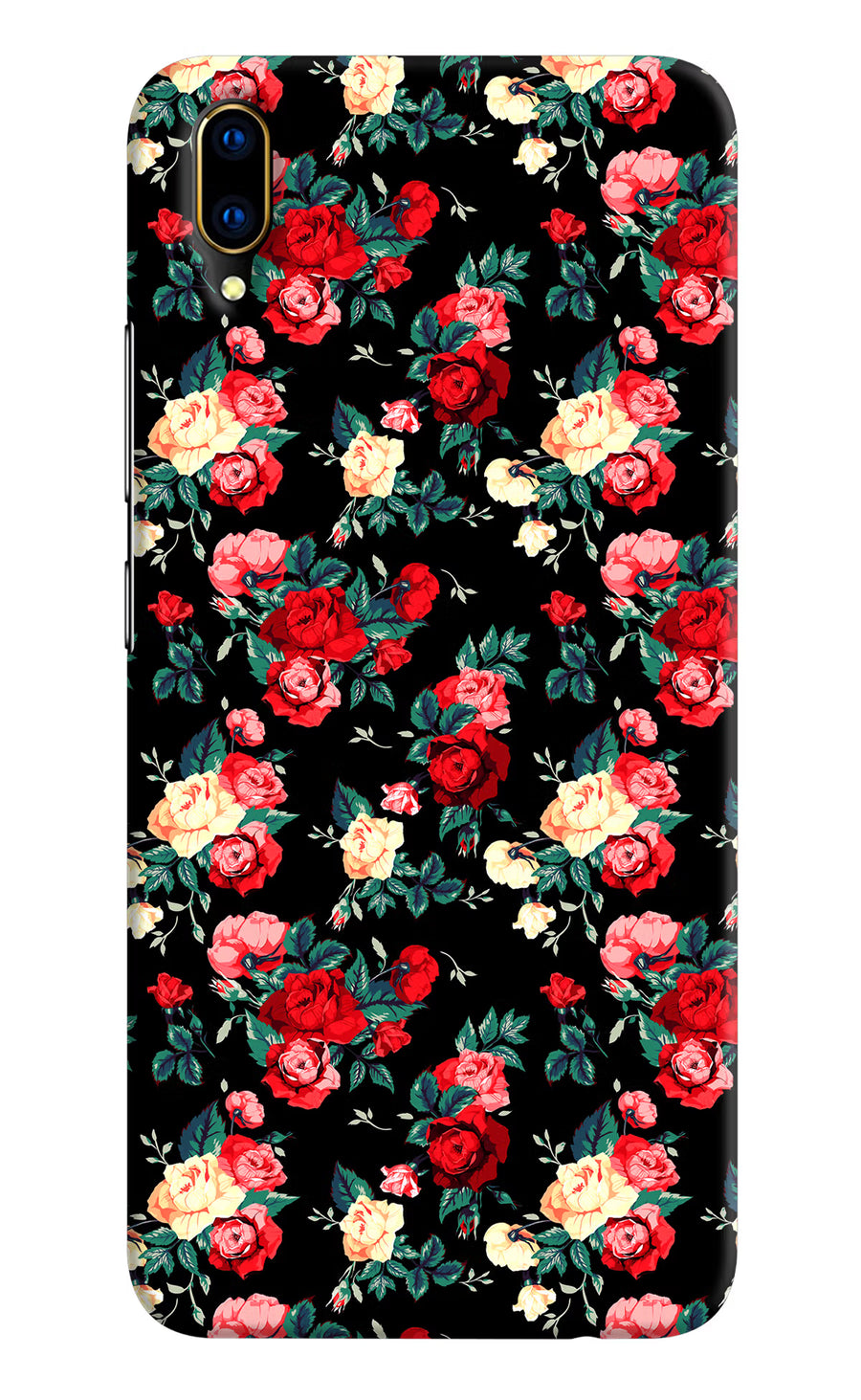 Rose Pattern Vivo V11 Pro Back Cover, Hard case