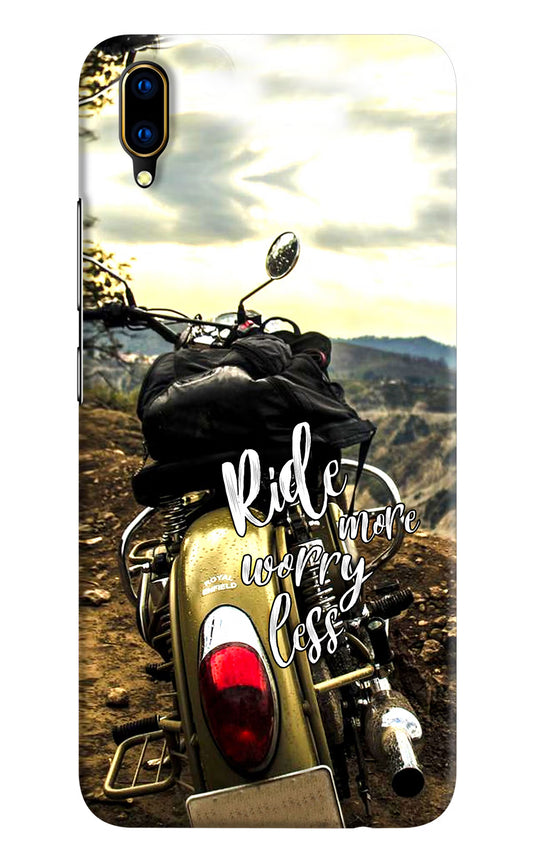 Ride More Worry Less Vivo V11 Pro Hard Case Back Cover by Casekaro