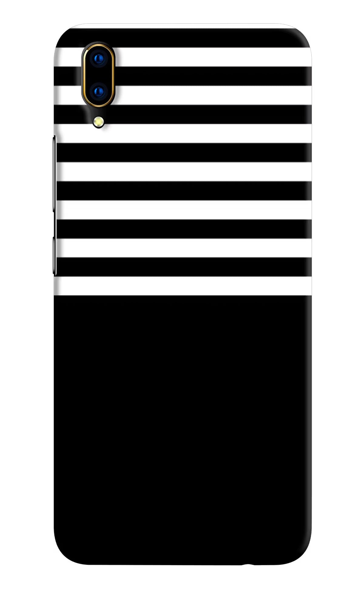 Black and White Print Vivo V11 Pro Hard Case Back Cover by Casekaro