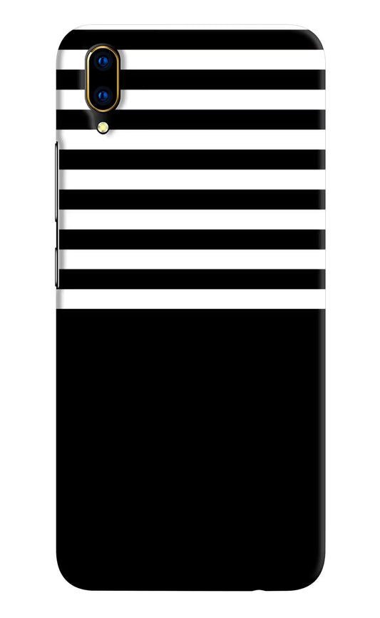 Black and White Print Vivo V11 Pro Hard Case Back Cover by Casekaro