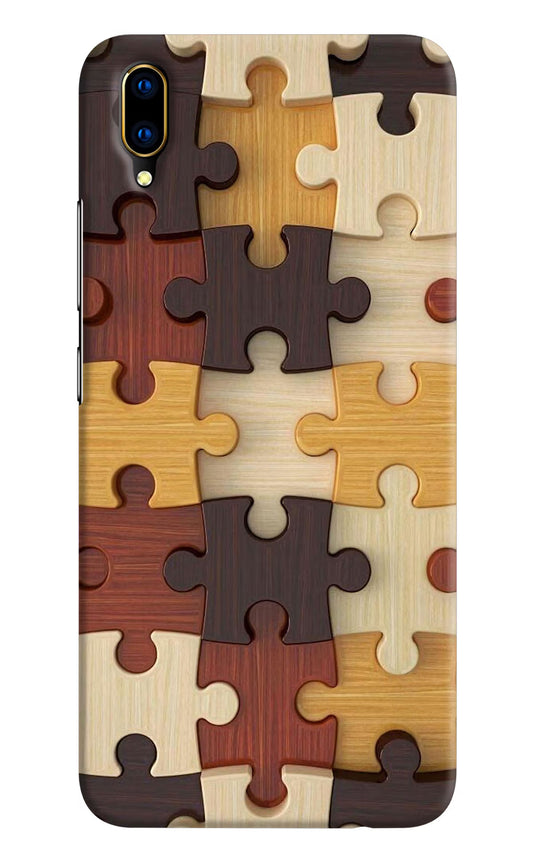 Wooden Puzzle Vivo V11 Pro Hard Case Back Cover by Casekaro