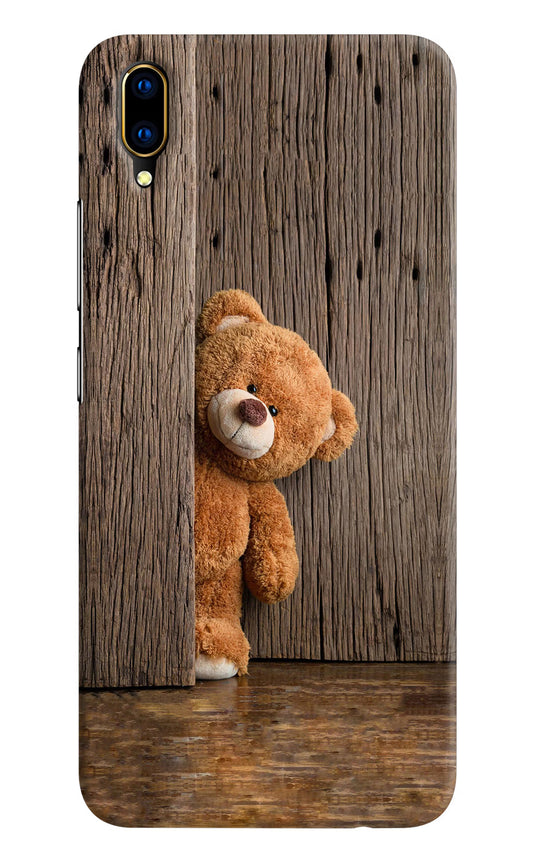 Teddy Wooden Vivo V11 Pro Hard Case Back Cover by Casekaro