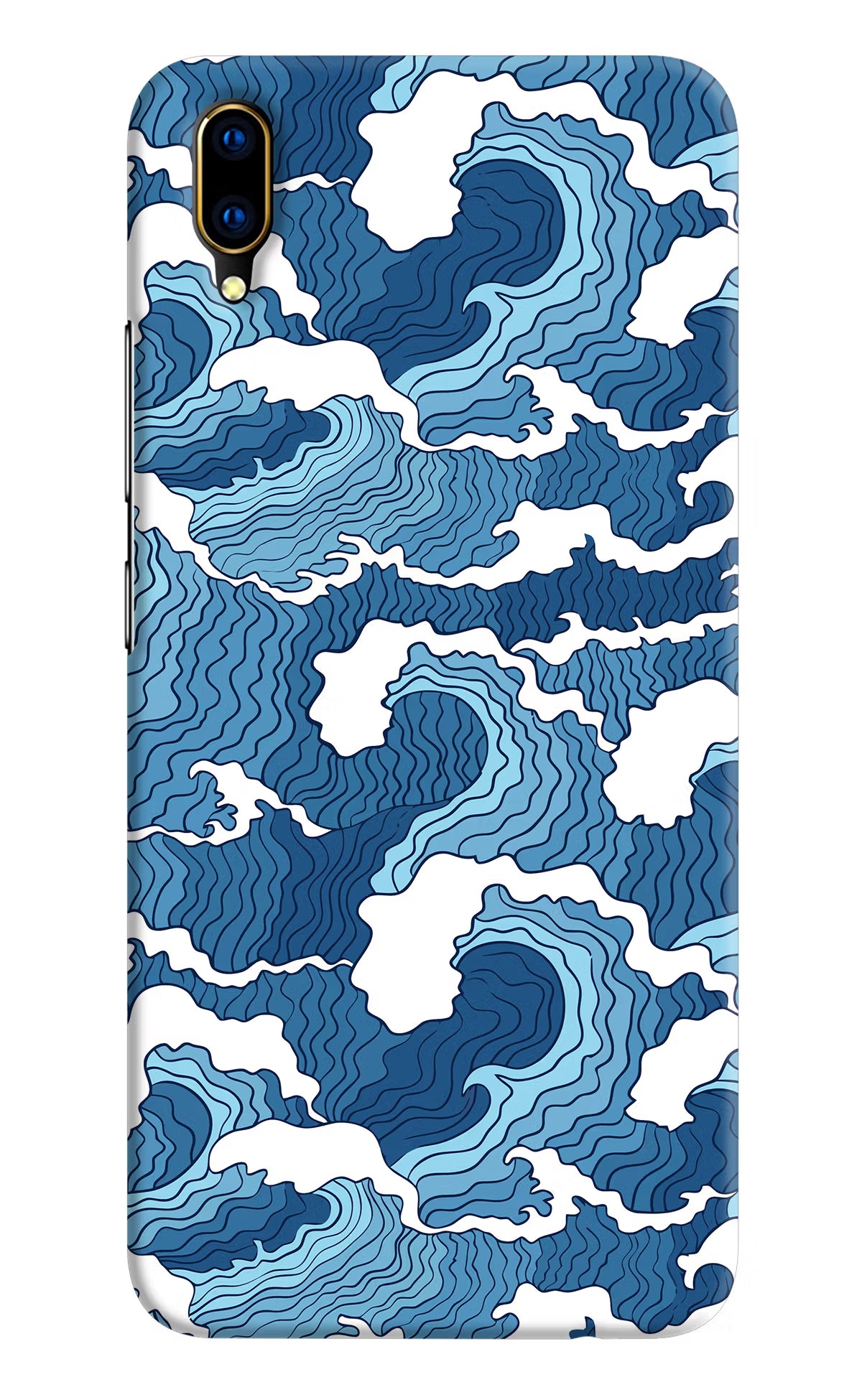 Blue Waves Vivo V11 Pro Hard Case Back Cover by Casekaro