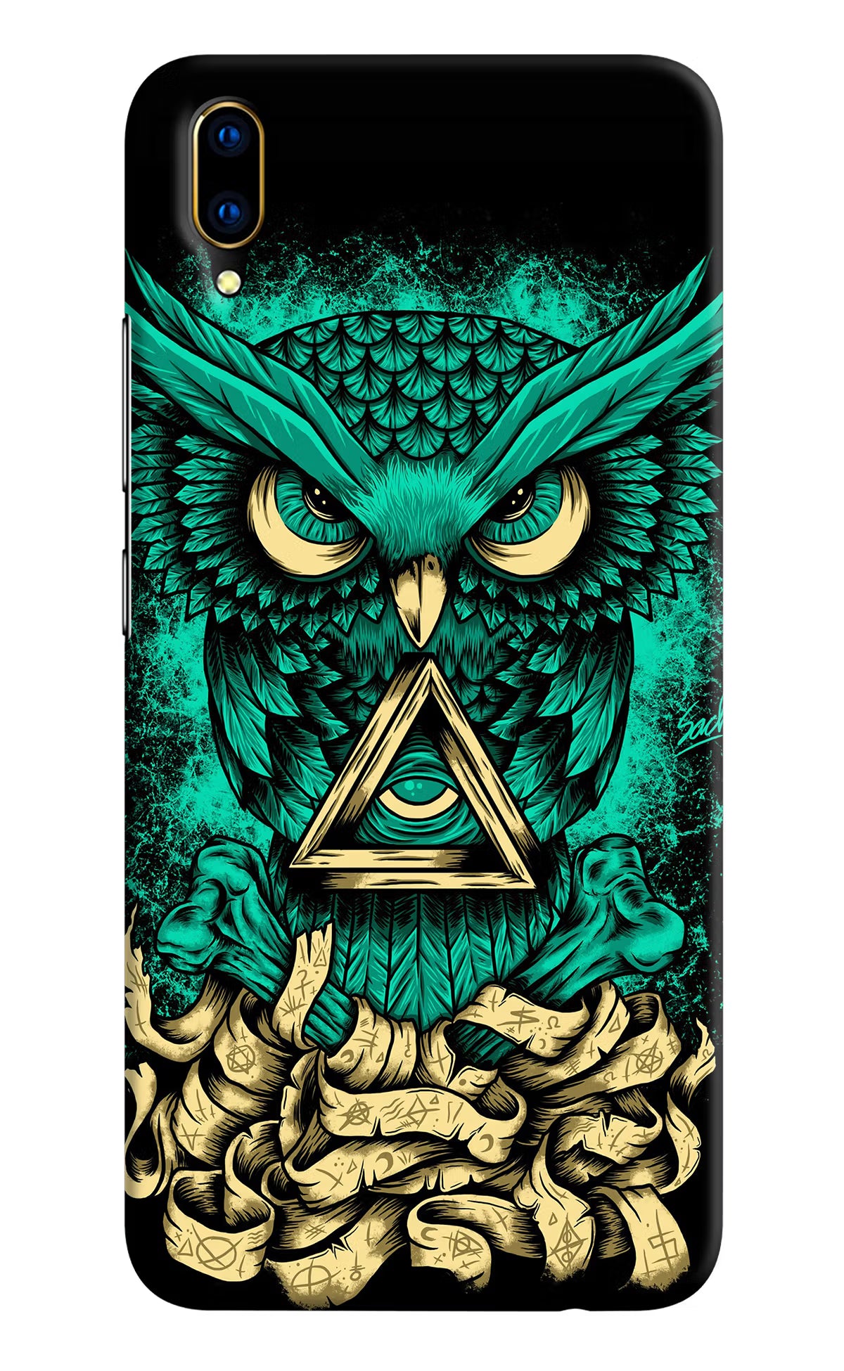 Green Owl Vivo V11 Pro Hard Case Back Cover by Casekaro