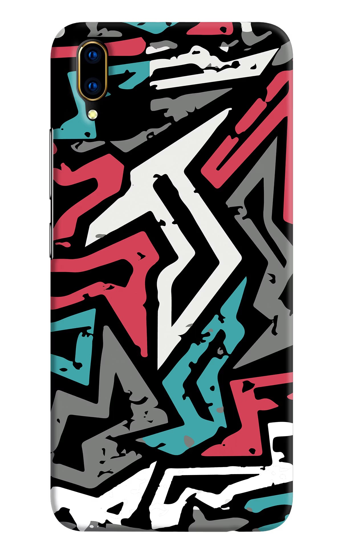 Geometric Graffiti Vivo V11 Pro Hard Case Back Cover by Casekaro