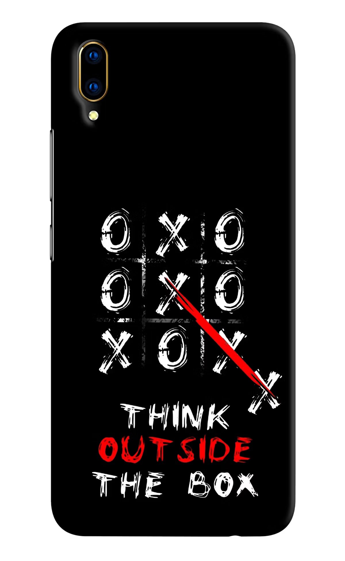 Think out of the BOX Vivo V11 Pro Hard Case Back Cover by Casekaro