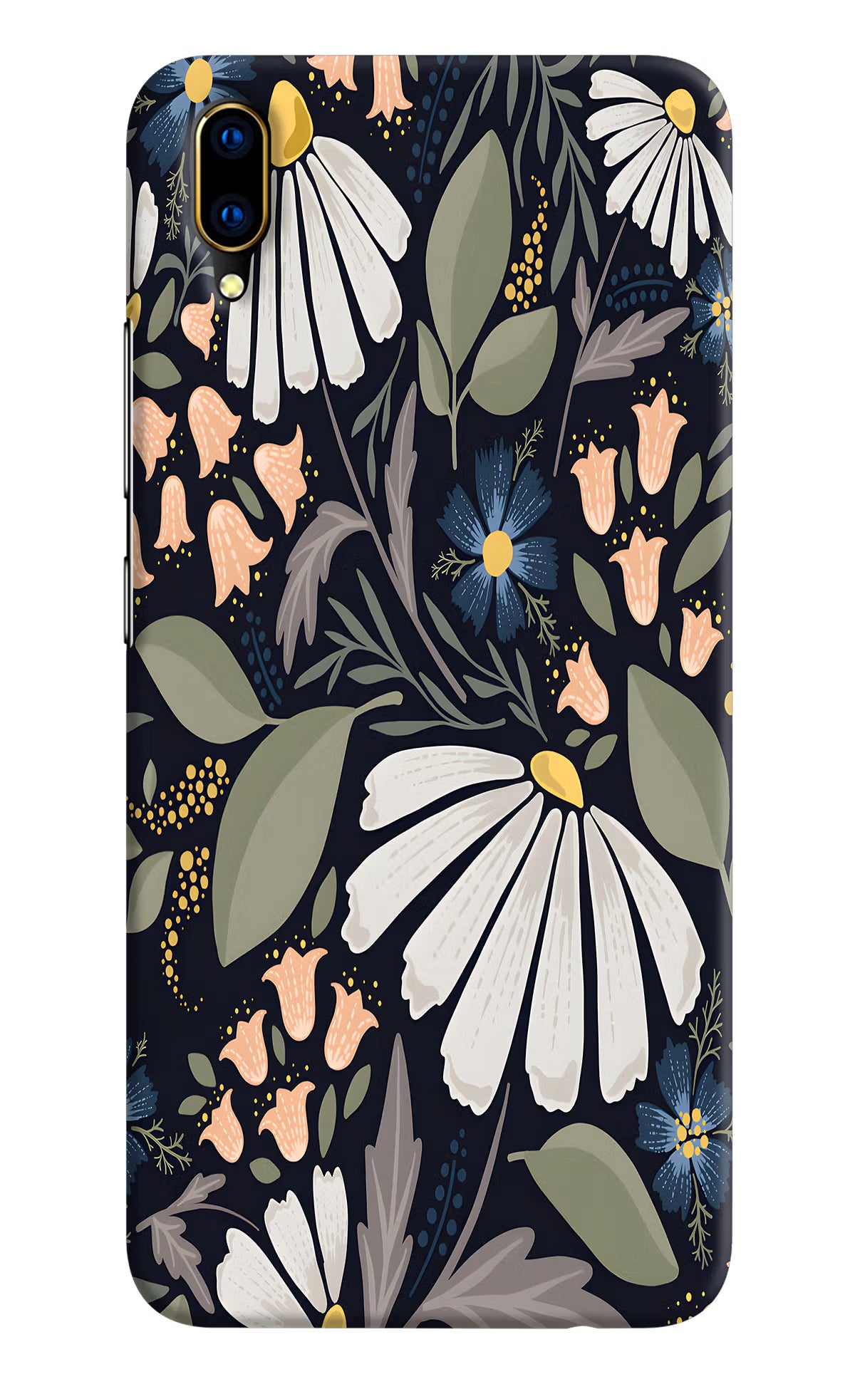 Flowers Art Vivo V11 Pro Hard Case Back Cover by Casekaro