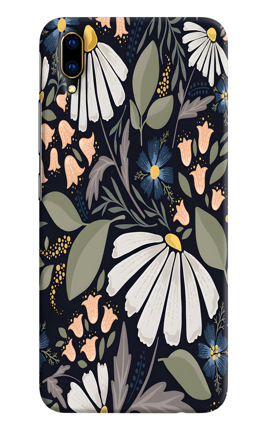 Flowers Art Vivo V11 Pro Hard Case Back Cover by Casekaro