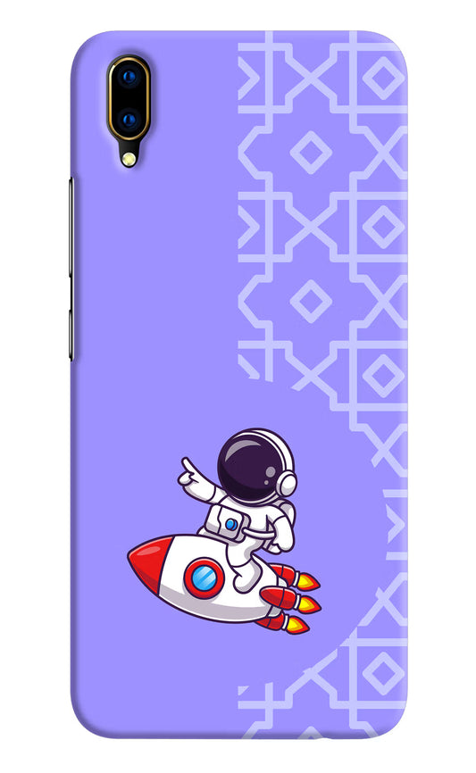 Cute Astronaut Vivo V11 Pro Hard Case Back Cover by Casekaro
