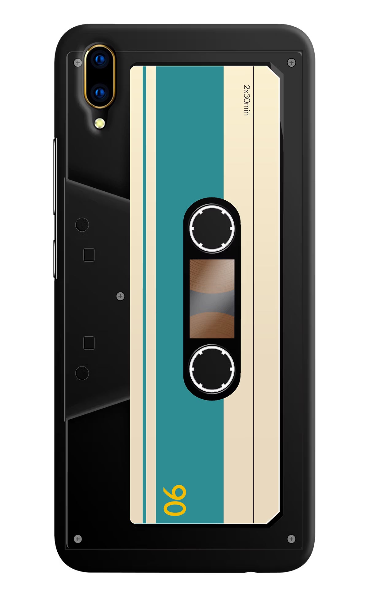 Cassette Vivo V11 Pro Hard Case Back Cover by Casekaro