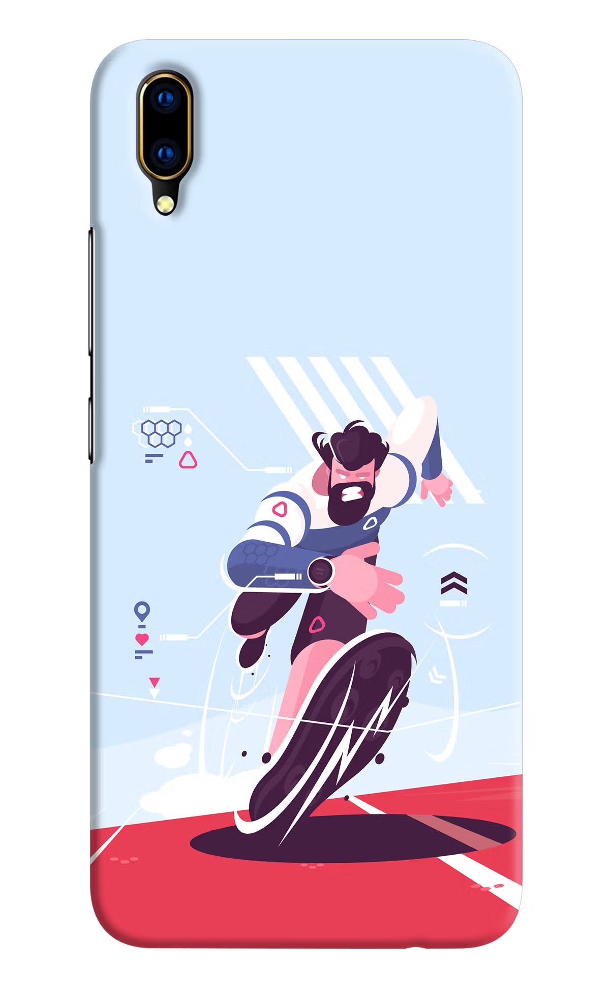 Run Pro Vivo V11 Pro Hard Case Back Cover by Casekaro