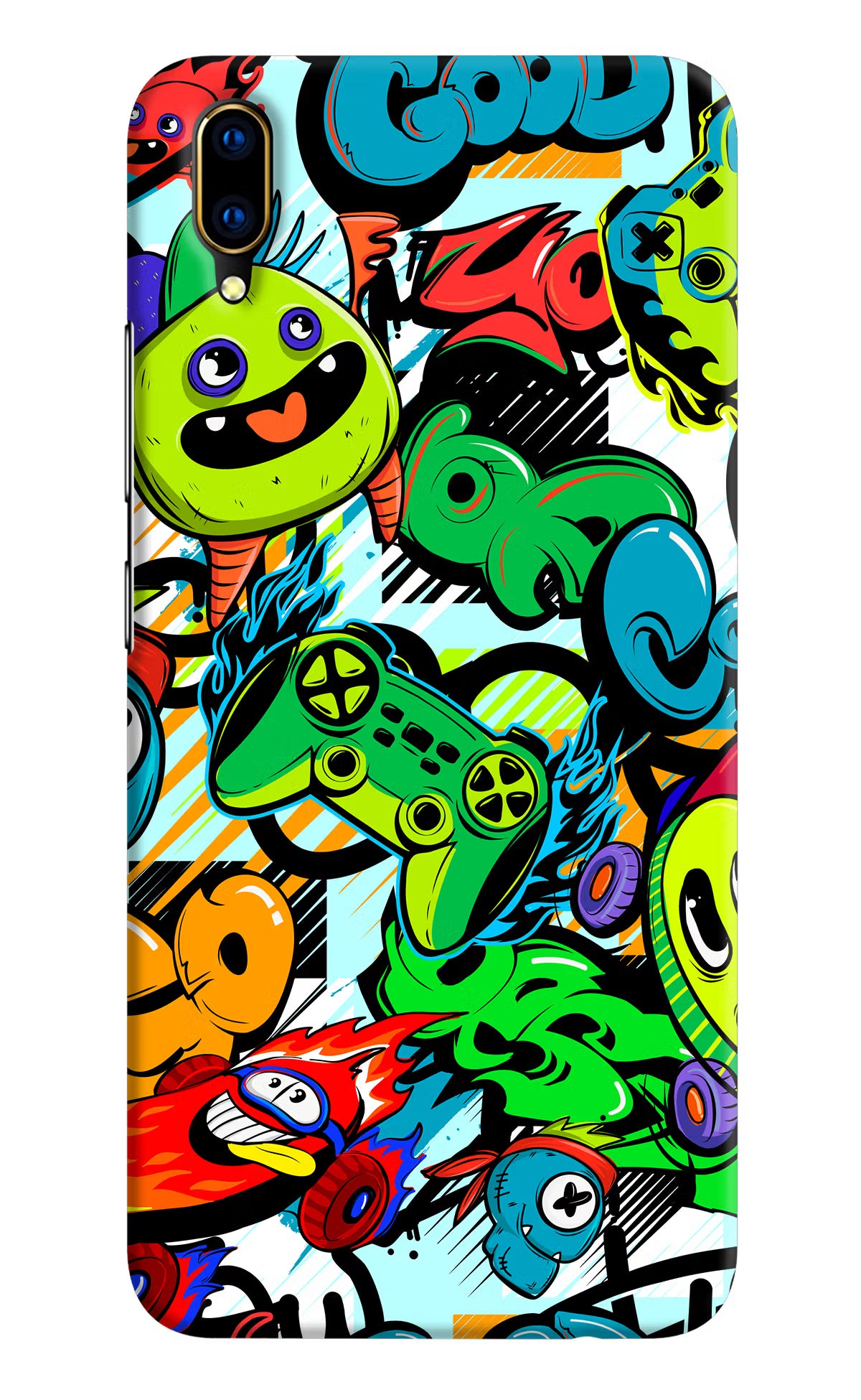 Game Doodle Vivo V11 Pro Hard Case Back Cover by Casekaro