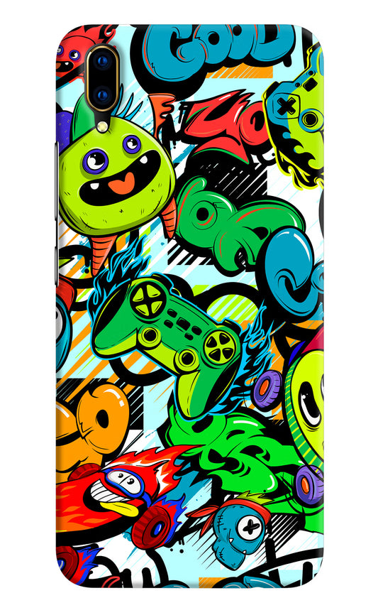 Game Doodle Vivo V11 Pro Hard Case Back Cover by Casekaro