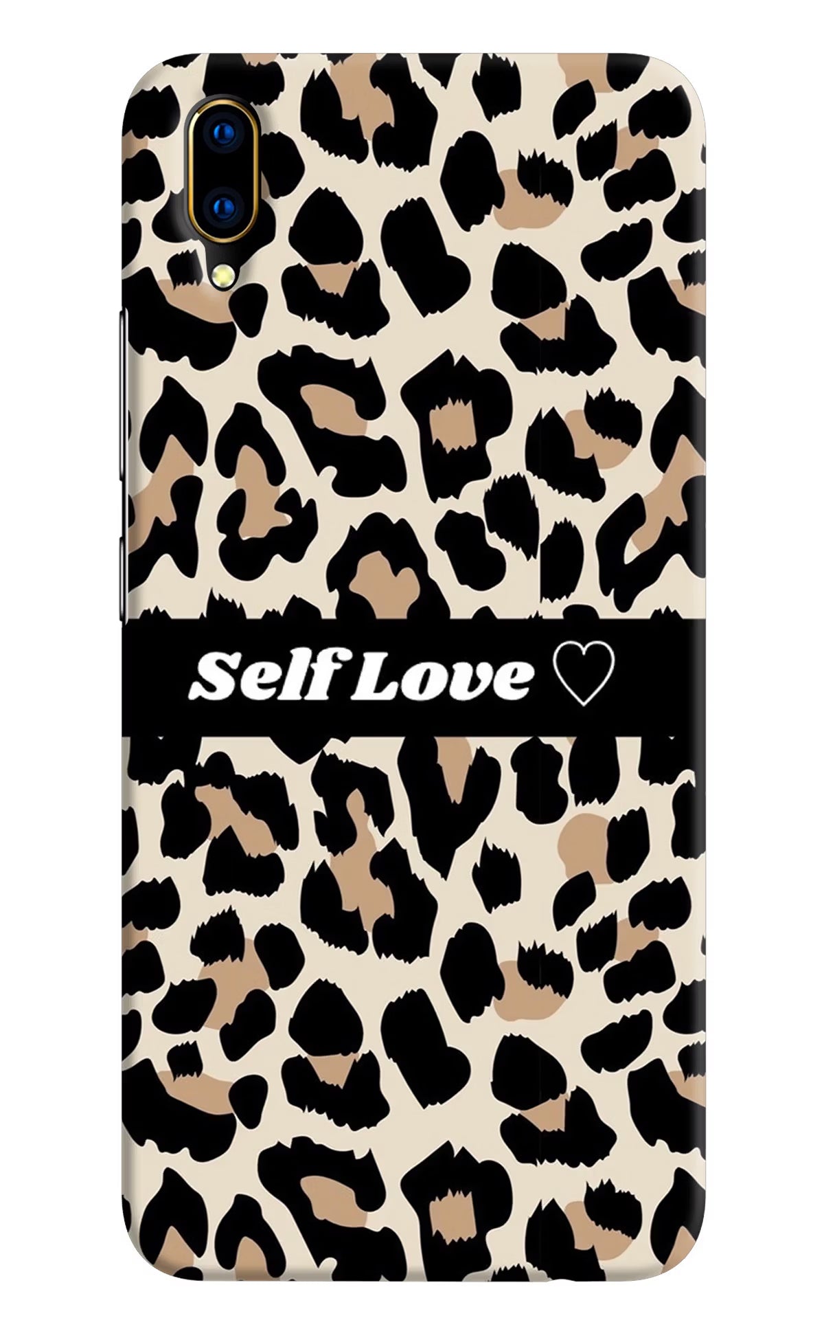Leopard Print Self Love Vivo V11 Pro Hard Case Back Cover by Casekaro