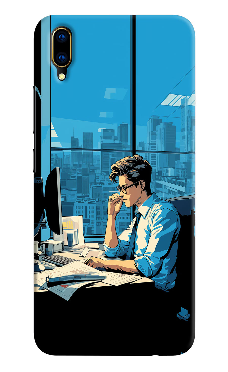 Focused Hustler (AI Generated) Vivo V11 Pro Back Cover, Hard case
