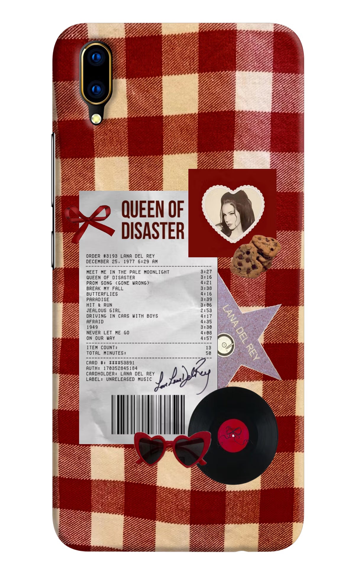 Queen of Disaster Vivo V11 Pro Hard Case Back Cover by Casekaro