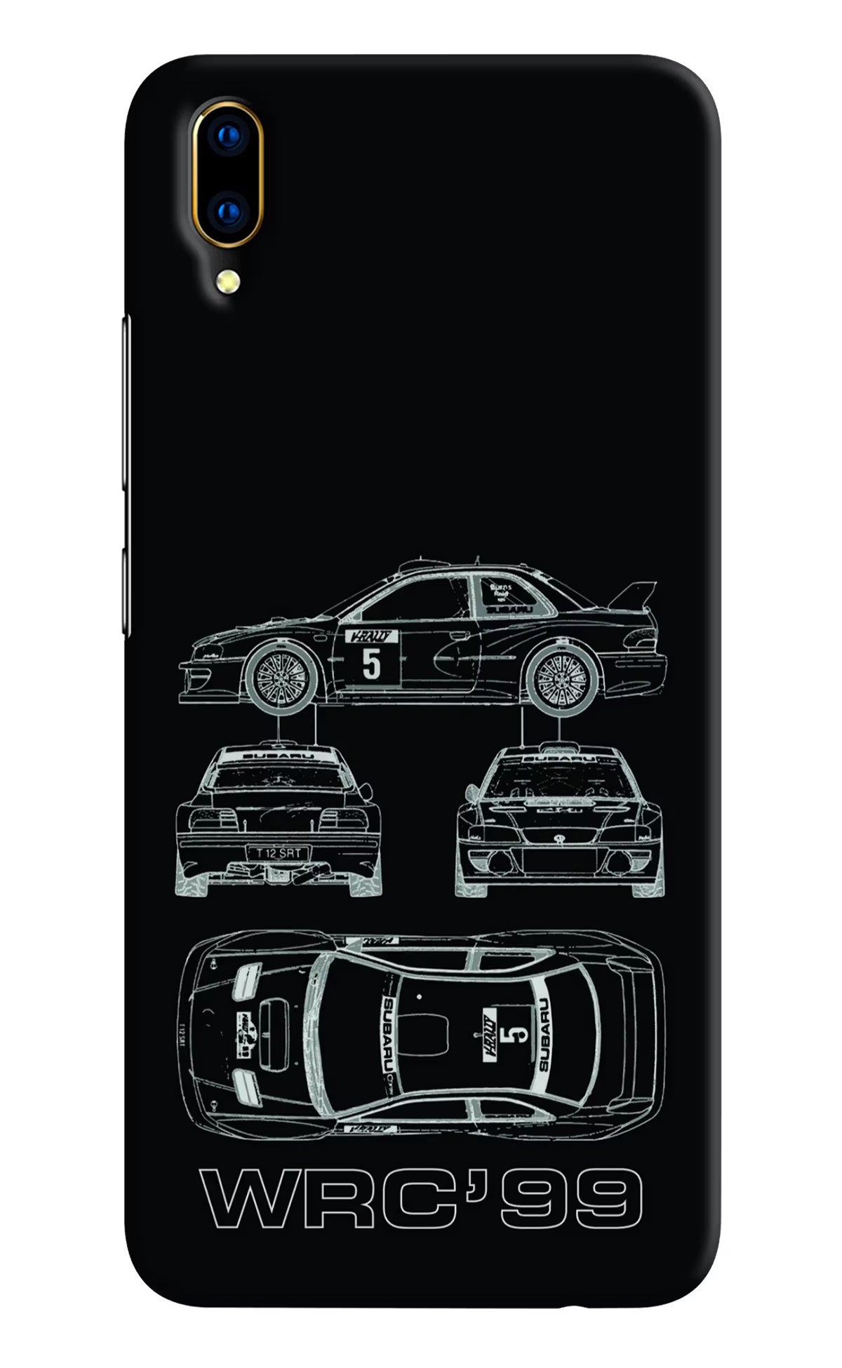 WRC'99 Vivo V11 Pro Hard Case Back Cover by Casekaro