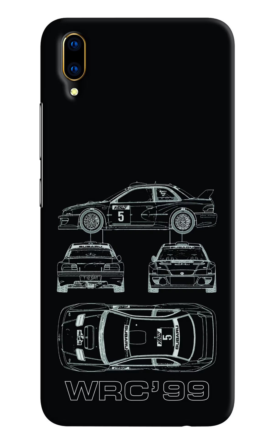 WRC'99 Vivo V11 Pro Back Cover, Hard case