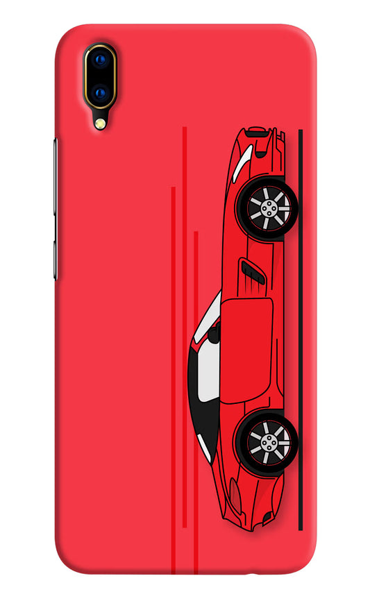 Red Velocity Vivo V11 Pro Hard Case Back Cover by Casekaro