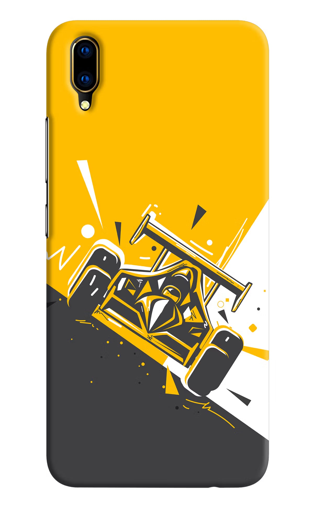 Track King Vivo V11 Pro Hard Case Back Cover by Casekaro