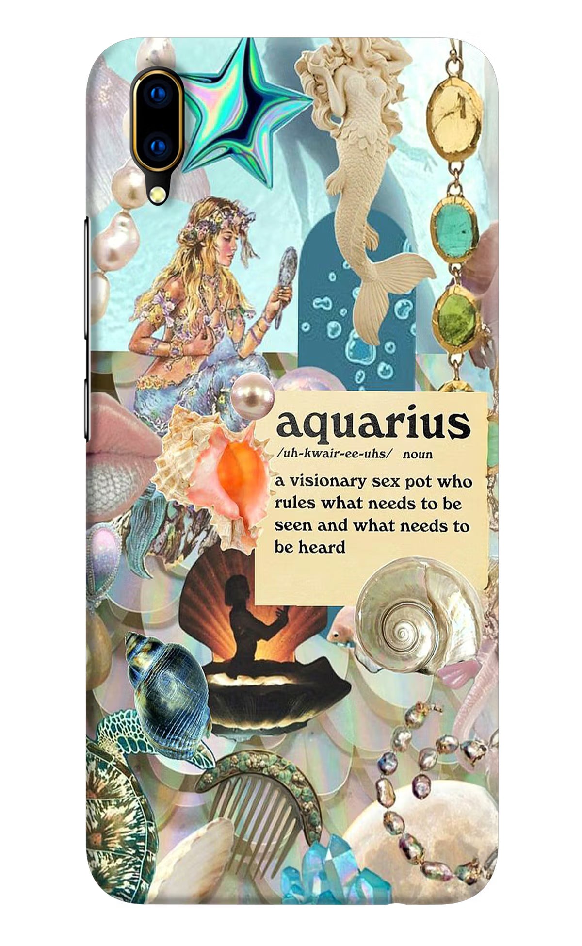 Aquarius Zodiac Vivo V11 Pro Hard Case Back Cover by Casekaro