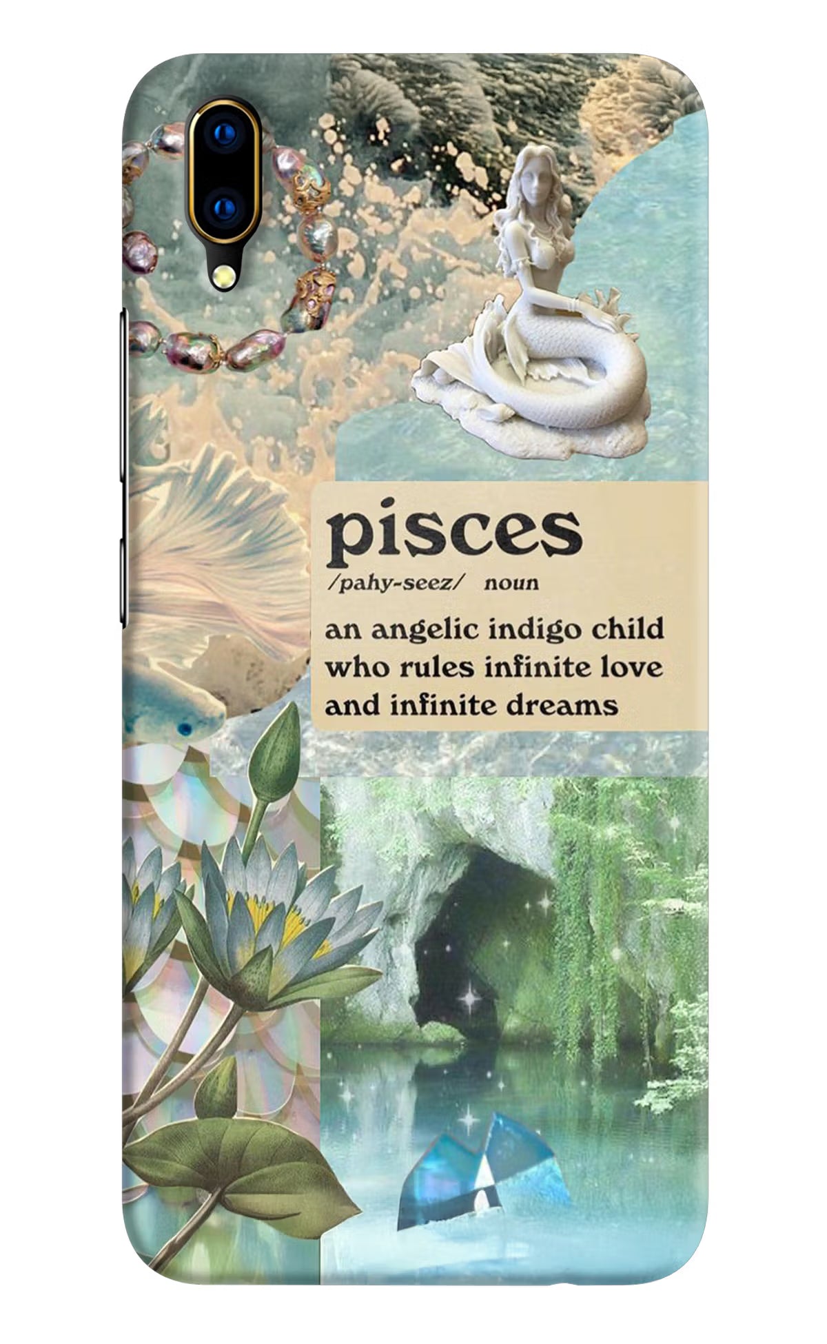 Pisces Zodiac Vivo V11 Pro Hard Case Back Cover by Casekaro