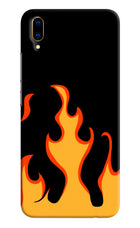 Fired Up – Black Vivo V11 Pro Hard Case Back Cover by Casekaro