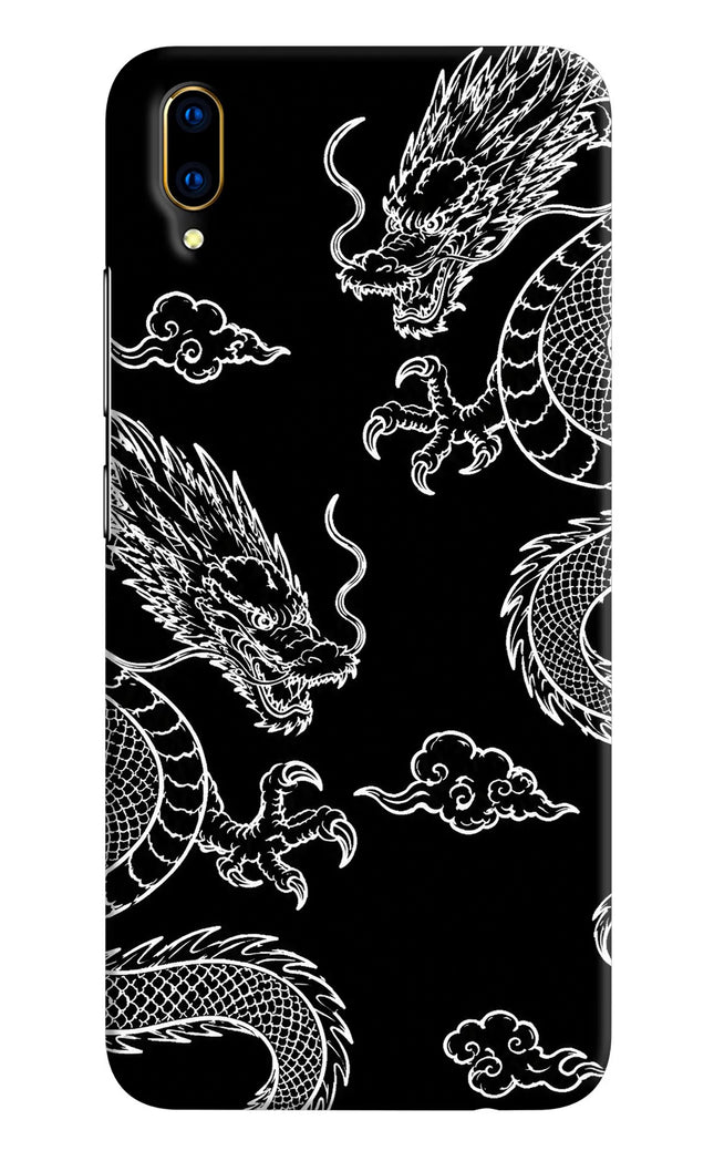Twin Dragons Vivo V11 Pro Hard Case Back Cover by Casekaro