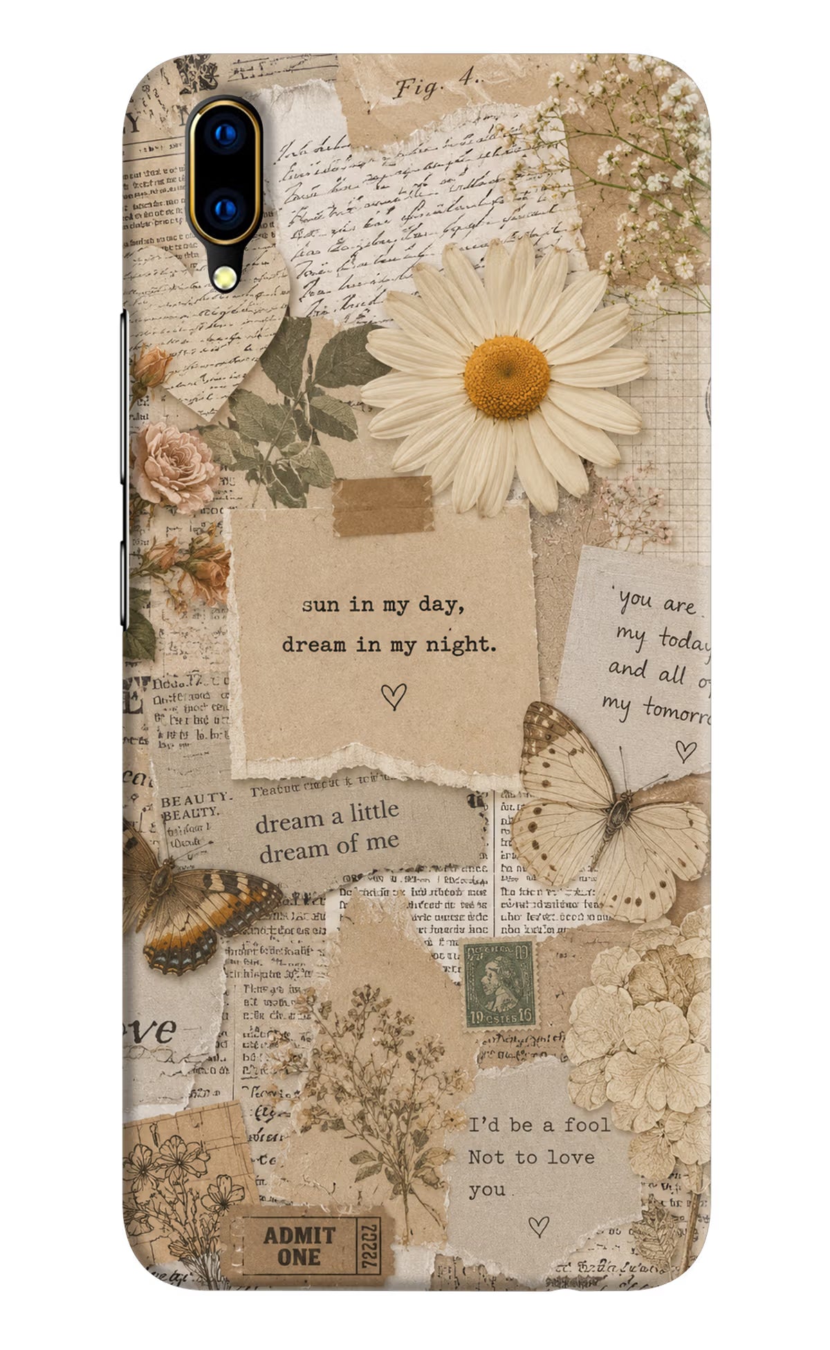Vintage case Vivo V11 Pro Back Cover