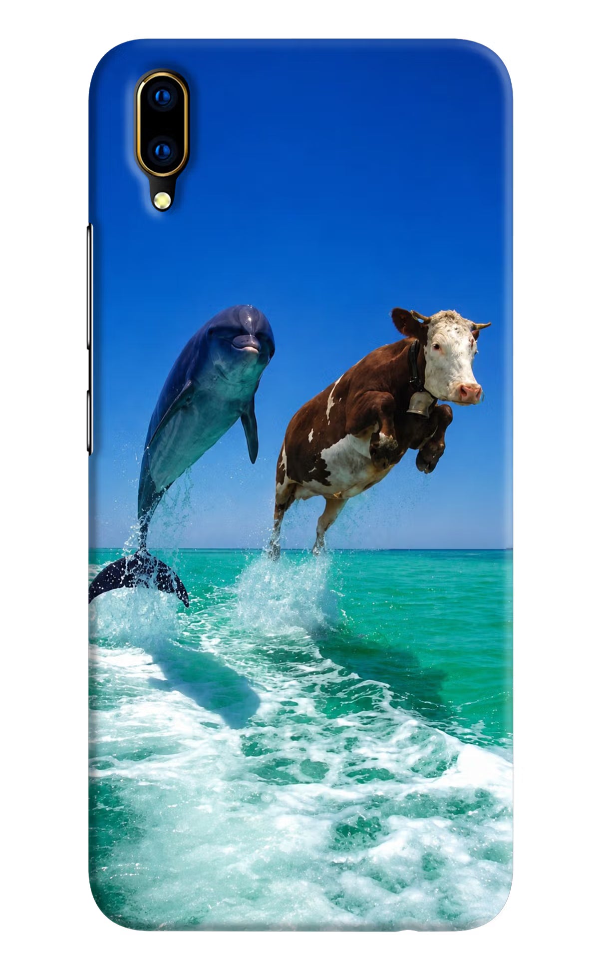 Dolphin vs Cow Vivo V11 Pro Back Cover