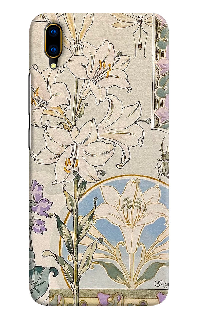 White Lily Vivo V11 Pro Hard Case Back Cover by Casekaro