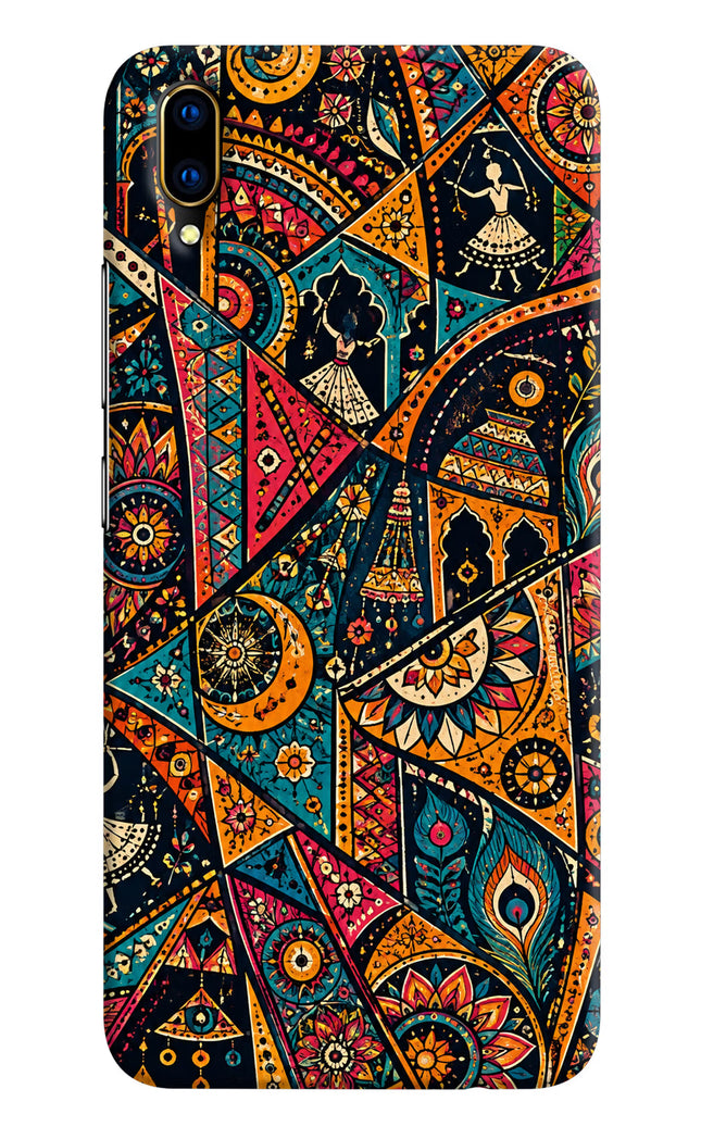 Folk Print Vivo V11 Pro Hard Case Back Cover by Casekaro