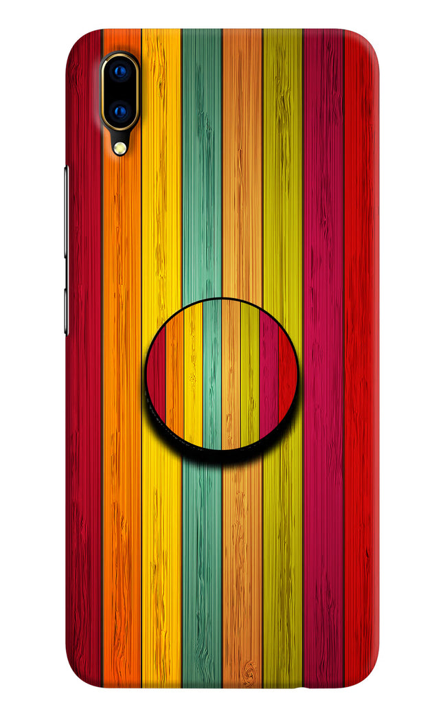 Multicolor Wooden Vivo V11 Pro Pop Case by Casekaro