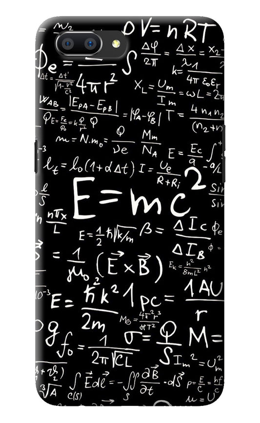 Physics Albert Einstein Formula Realme C1 Back Cover