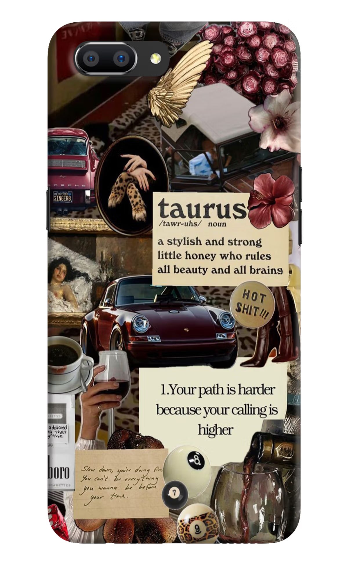 Taurus Zodiac Realme C1 Hard Case Back Cover by Casekaro